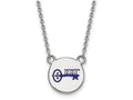 LogoArt Sterling Silver Kappa Kappa Gamma Extra Small Enameled Pendant Necklace With 18 Inch