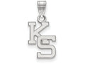 LogoArt Sterling Silver Kansas State University Small Pendant Necklace