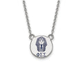 LogoArt Sterling Silver Phi Sigma Sigma Extra Small Enameled Pendant Necklace With 18 Inch