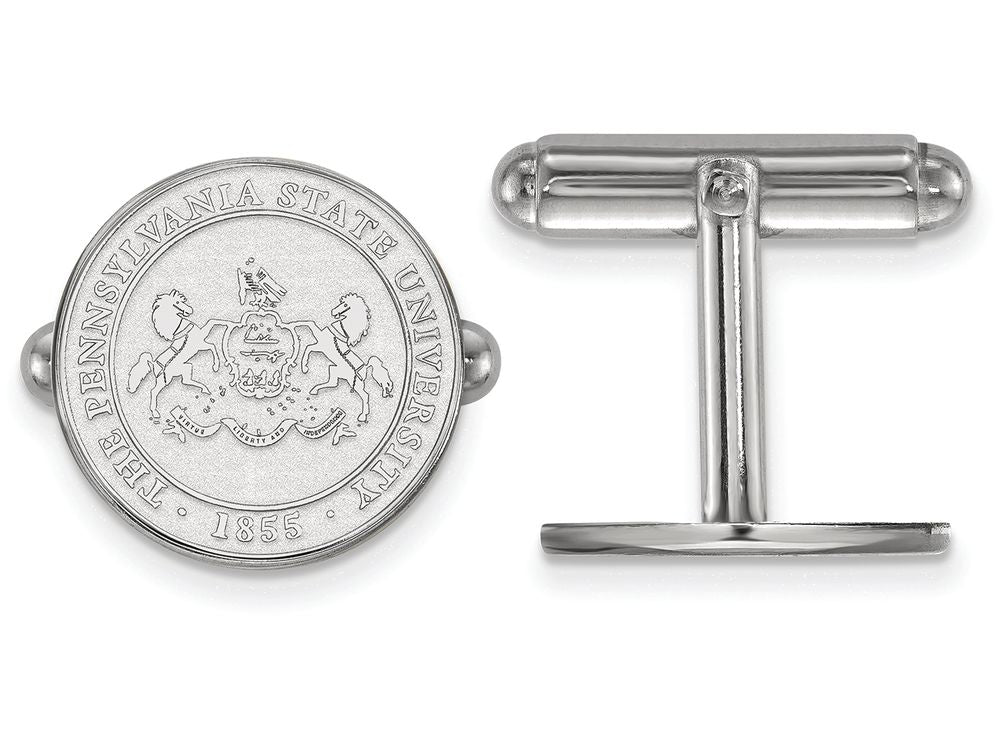 LogoArt Sterling Silver Penn State University Crest Cuff Link