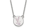 LogoArt Sterling Silver Sigma Kappa Extra Small Enameled Pendant Necklace With 18 Inch