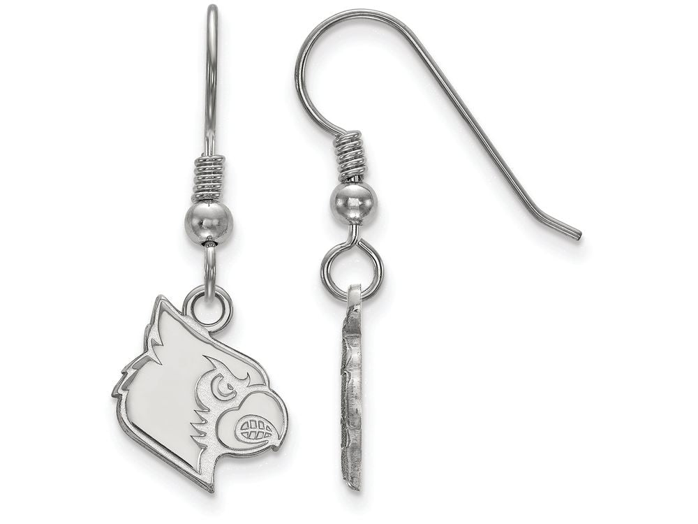 LogoArt Sterling Silver University Of Louisville Small Dangle Earrings Wire