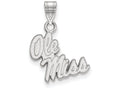 LogoArt Sterling Silver University Of Mississippi Small Pendant Necklace