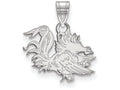 LogoArt Sterling Silver University Of South Carolina Small Pendant Necklace