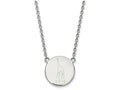 LogoArt Sterling Silver Alpha Epsilon Phi Large Enameled Pendant Necklace With 18 Inch