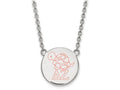 LogoArt Sterling Silver Delta Zeta Small Enameled Pendant Necklace With 18 Inch