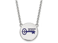 LogoArt Sterling Silver Kappa Kappa Gamma Small Enameled Pendant Necklace With 18 Inch