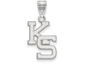 LogoArt Sterling Silver Kansas State University Medium Pendant Necklace