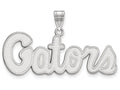 LogoArt Sterling Silver University Of Florida Medium Pendant Necklace