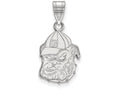 LogoArt Sterling Silver University Of Georgia Medium Pendant Necklace