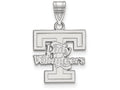 LogoArt Sterling Silver University Of Tennessee Medium Pendant Necklace