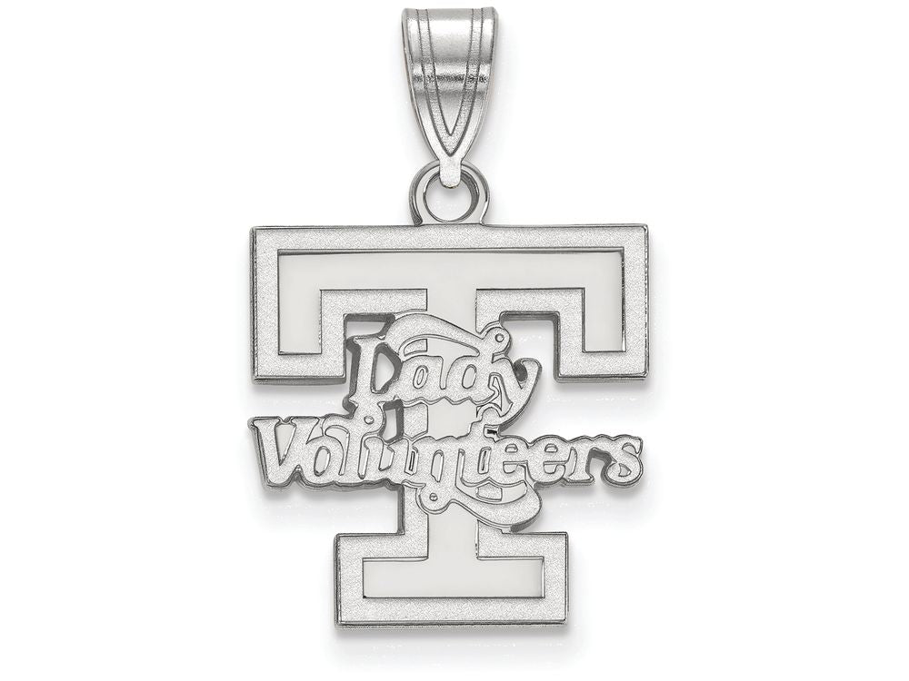 LogoArt Sterling Silver University Of Tennessee Medium Pendant Necklace