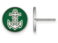 LogoArt Sterling Silver Alpha Sigma Tau Enameled Post Earrings