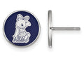 LogoArt Sterling Silver Alpha Xi Delta Enameled Post Earrings