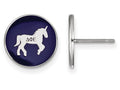 LogoArt Sterling Silver Delta Phi Epsilon Enameled Post Earrings