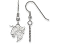LogoArt Sterling Silver Georgia Institute Of Technology Small Dangle Earrings Wire