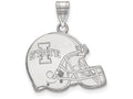 Logoart 925 Sterling Silver Iowa State University Football Helmet Pendant
