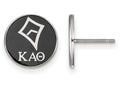 LogoArt Sterling Silver Kappa Alpha Theta Enameled Post Earrings