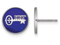LogoArt Sterling Silver Kappa Kappa Gamma Enameled Post Earrings