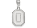 LogoArt Sterling Silver Ohio State University Medium Pendant Necklace