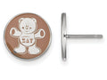 LogoArt Sterling Silver Sigma Delta Tau Enameled Post Earrings