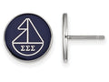 LogoArt Sterling Silver Sigma Sigma Sigma Enameled Post Earrings