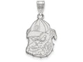 LogoArt Sterling Silver University Of Georgia Large Pendant Necklace