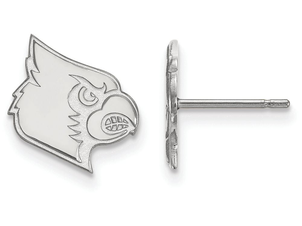 LogoArt Sterling Silver University Of Louisville Small Post Earrings