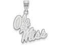 LogoArt Sterling Silver University Of Mississippi Large Pendant Necklace