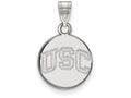 Logoart 925 Sterling Silver University Of Southern California Small Disc Pendant