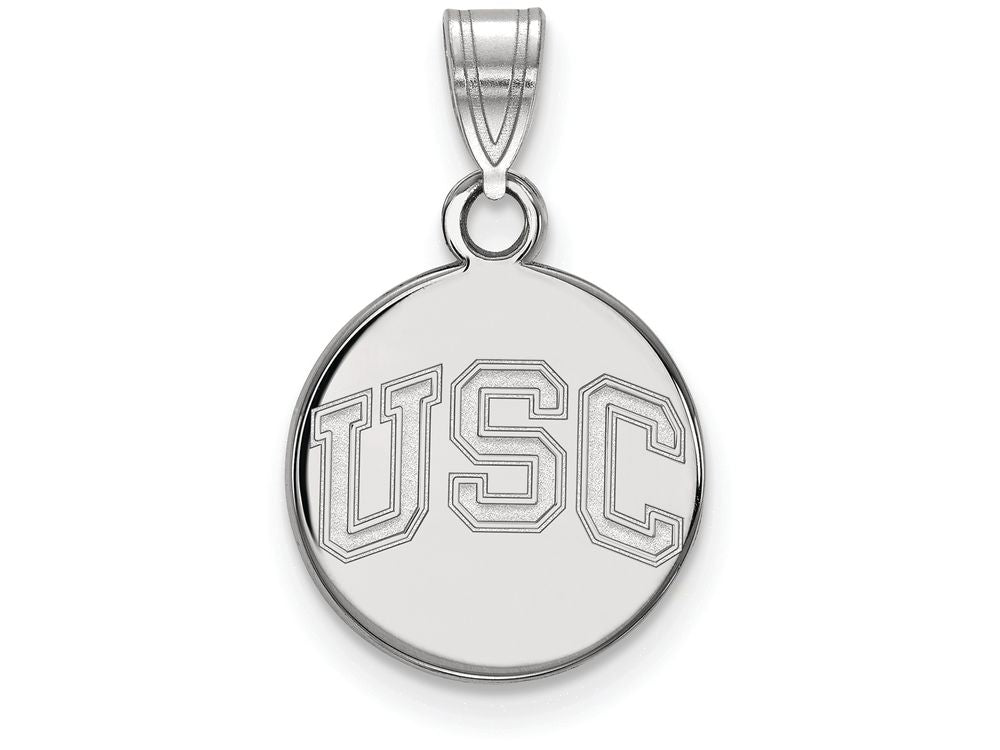 Logoart 925 Sterling Silver University Of Southern California Small Disc Pendant