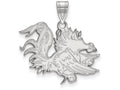 LogoArt Sterling Silver University Of South Carolina Large Pendant Necklace