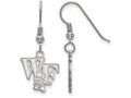 LogoArt Sterling Silver Wake Forest University Small Dangle Earrings Wire