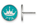LogoArt Sterling Silver Zeta Tau Alpha Enameled Post Earrings