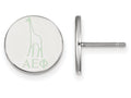LogoArt Sterling Silver Alpha Epsilon Phi Enameled Post Earrings