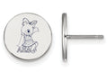 LogoArt Sterling Silver Alpha Xi Delta Enameled Post Earrings