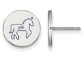 LogoArt Sterling Silver Delta Phi Epsilon Enameled Post Earrings
