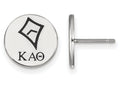 LogoArt Sterling Silver Kappa Alpha Theta Enameled Post Earrings