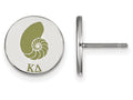 LogoArt Sterling Silver Kappa Delta Enameled Post Earrings