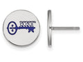 LogoArt Sterling Silver Kappa Kappa Gamma Enameled Post Earrings