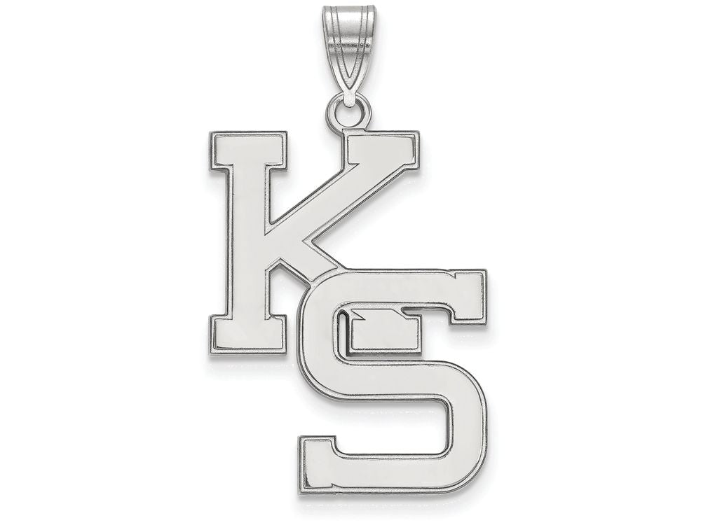 LogoArt Sterling Silver Kansas State University XL Pendant Necklace