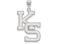 LogoArt Sterling Silver Kansas State University XL Pendant Necklace