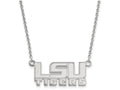 LogoArt Sterling Silver Louisiana State University Small Pendant Necklace