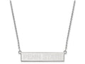 Logoart 925 Sterling Silver The Pennsylvania State U Small Bar Necklace