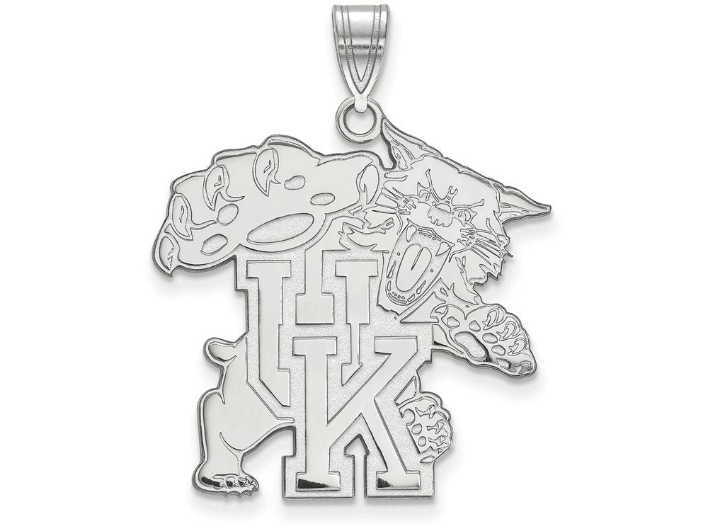 LogoArt Sterling Silver University Of Kentucky XL Pendant Necklace