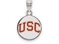 Logoart 925 Sterling Silver University Of Southern California Small Enamel Disc Pendant