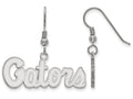 LogoArt Sterling Silver University Of Florida Small Dangle Earrings Wire