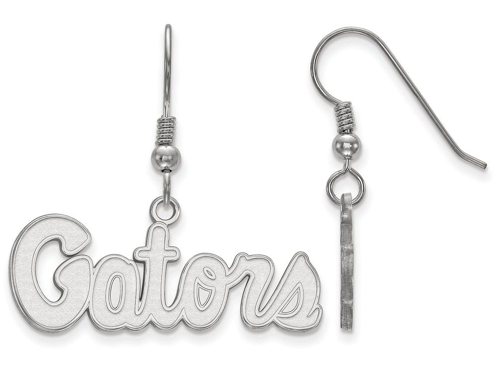 LogoArt Sterling Silver University Of Florida Small Dangle Earrings Wire