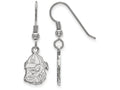 LogoArt Sterling Silver University Of Georgia Small Dangle Earrings Wire