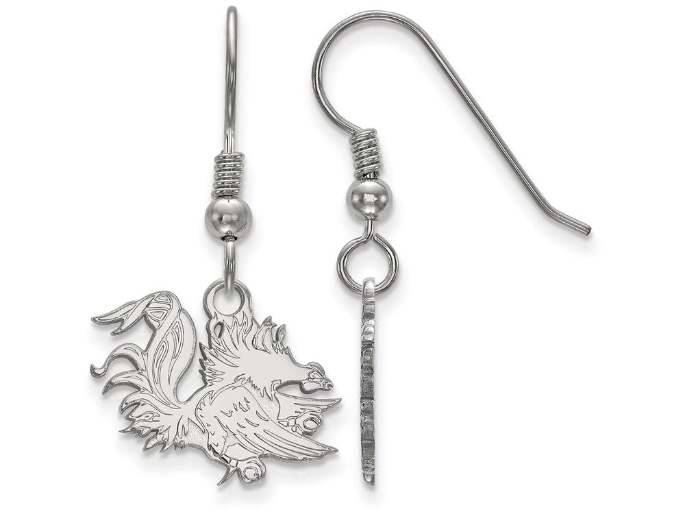 LogoArt Sterling Silver University Of South Carolina Small Dangle Earrings Wire
